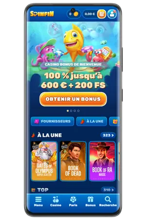Compte SpinfiN Casino créé avec succès