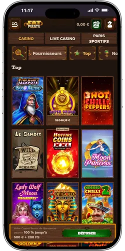 Lobby des jeux les plus populaires FatPirate Casino