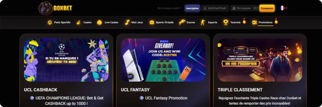 Donbet bonus