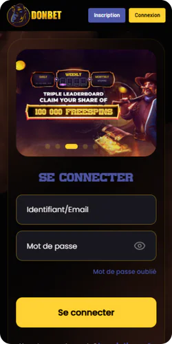 Donbet Casino Connectez-vous a votre compte