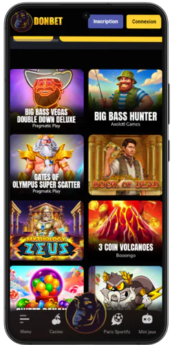Donbet Casino Consultez la section jeux