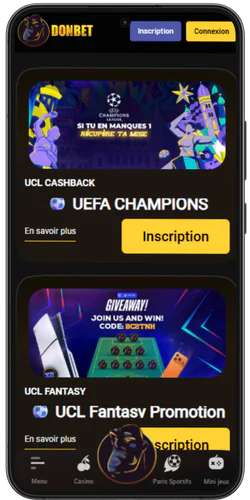 Donbet Casino Ouvrez la section des offres