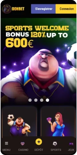 Donbet Casino Page daccueil