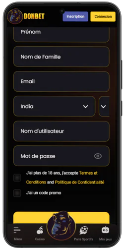 Donbet Casino Registre