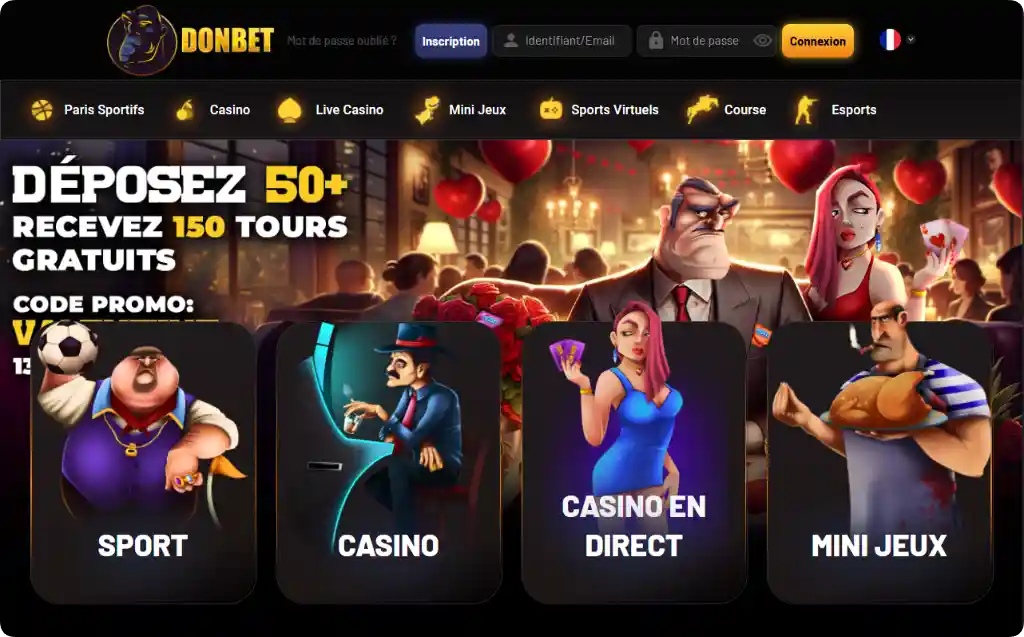 Donbet Casino anonyme – bonus de bienvenue et promotions