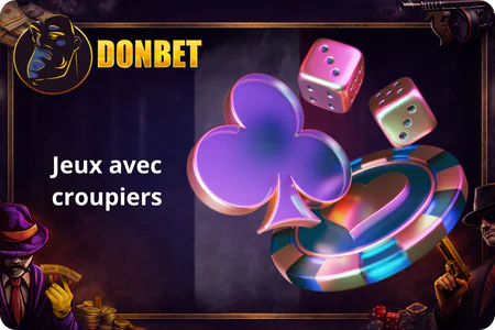 Donbet Jeux avec croupiers