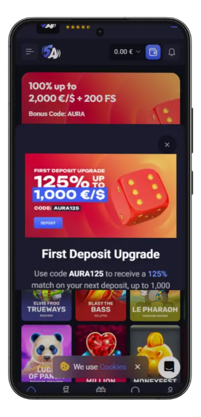 homepage SpinAura Casino