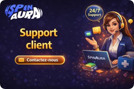 Support client SpinAura Casino